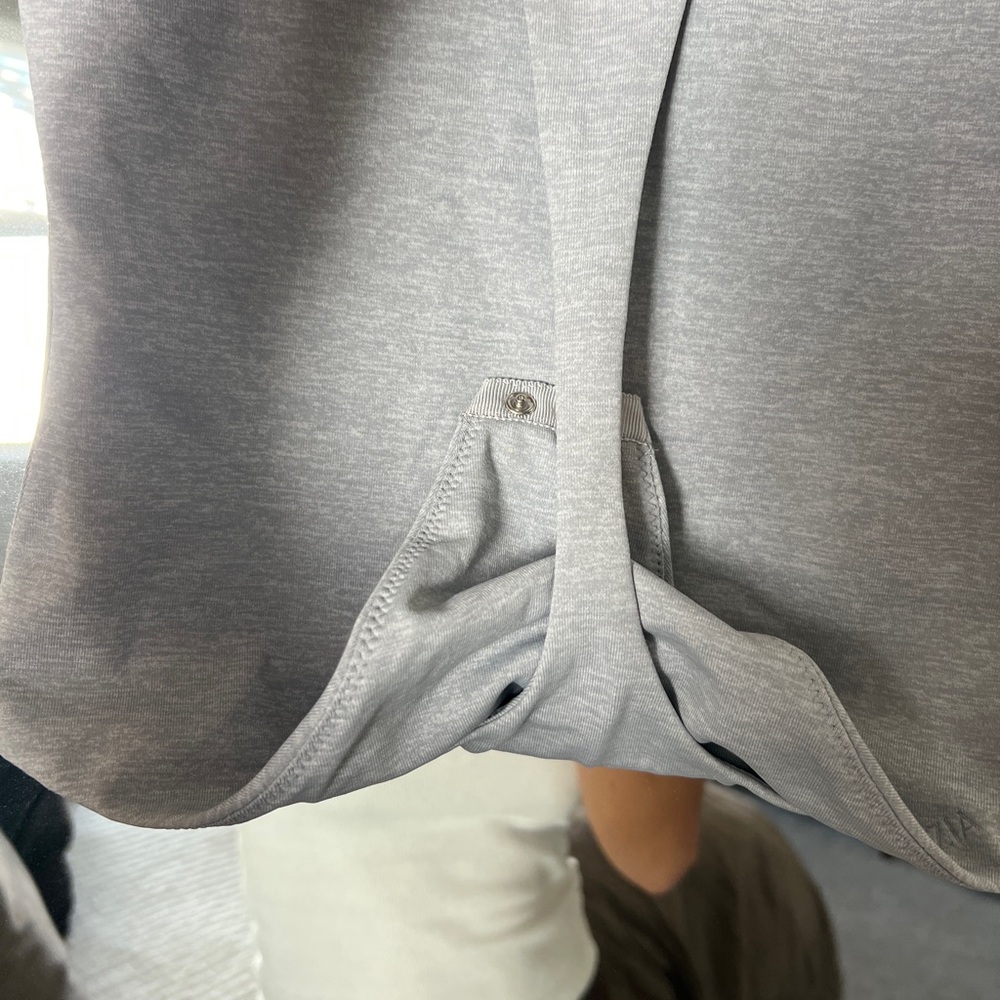 Aritzia Heather Grey Square Neck Original Contour Bodysuit - Picture 6 of 8